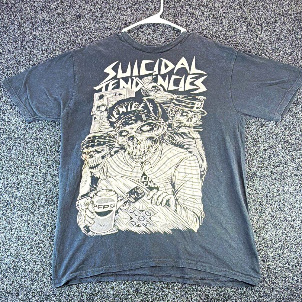 Suicidal Tendencies Venice Pepsi T Shirt Mens Y2K 2000s Skeleton Skate Punk